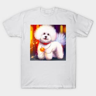 Cute Bichon Frisé Drawing T-Shirt